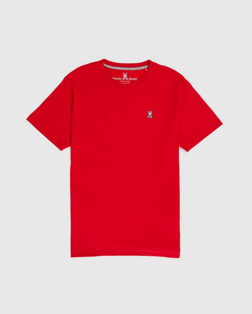 Tees Psycho Bunny Classic Crew Neck Tee Rouge Homme | MPF-83083069